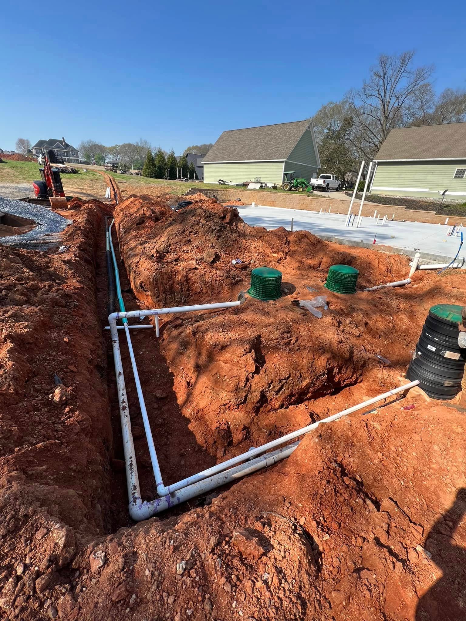 New septic system installation in Northeast Georgia